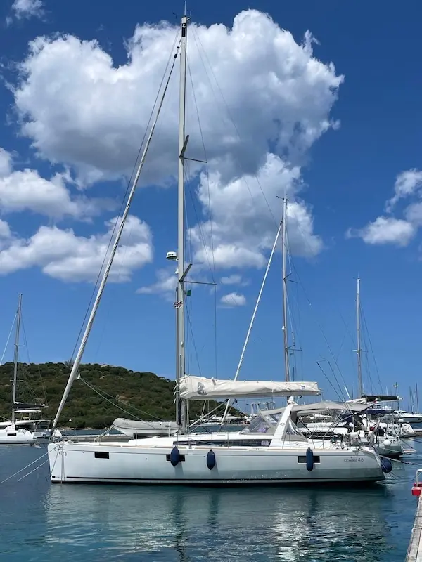 Picture of a Sailboat from our Client Jason having an Ocean-Spring Watermaker installed.
