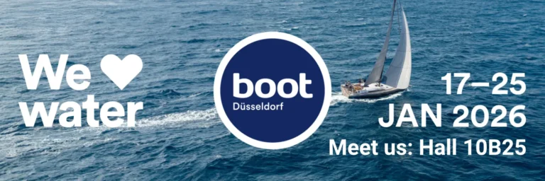 Banner announcing our participation at Boot Duesseldorf 2026.