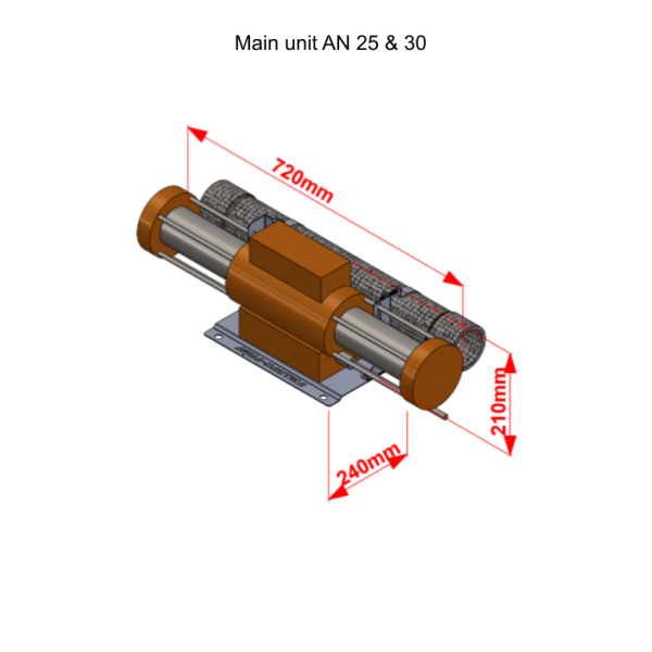 Aqua-Nautica AN-25 Watermaker Dimensions