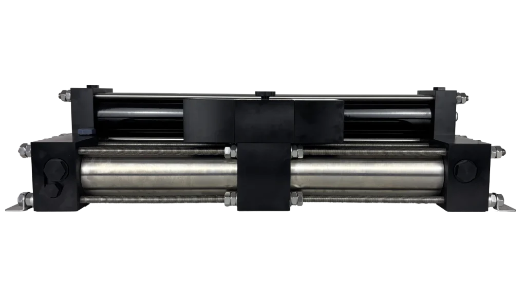 Kyma Watermaker main unit consisting of energy recovery device (Clark pump) and Reverse osmosis membrane unit.