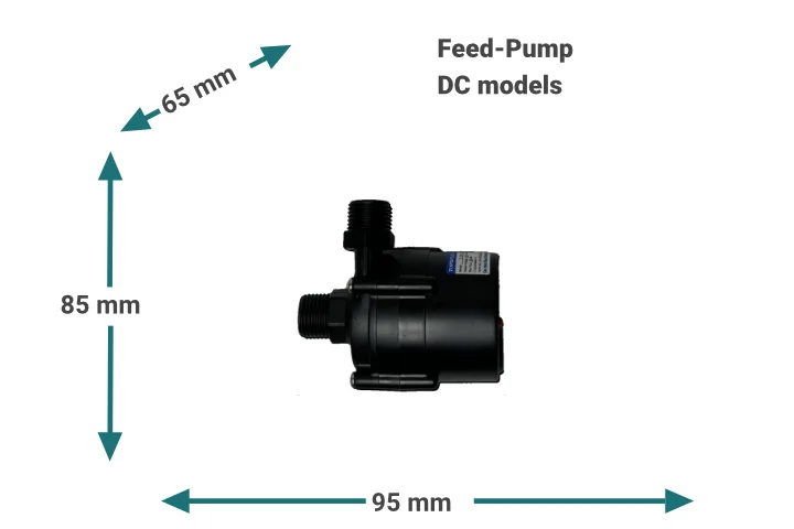 Watermaker DCfeed pump dimensions